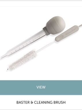 The Pampered Chef Baster & Cleaning Brush - NIB 20